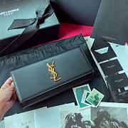 YSL KATE CLUTCH SMOOTH LEATHER BLACK 326079 SIZE 27 x 12.5 x 5 CM - 1