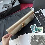YSL KATE CLUTCH SMOOTH LEATHER GOLD 326079 SIZE 27 x 12.5 x 5 CM - 6