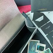 YSL KATE CLUTCH SMOOTH LEATHER SILVER 326079 SIZE 27 x 12.5 x 5 CM - 3