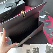 YSL KATE CLUTCH SMOOTH LEATHER WITH TASSEL 326079 SIZE 27 CM - 6