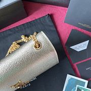YSL KATE SMALL CLUTCH BAG SMOOTH LEATHER GOLD 326076 SIZE 24 CM - 6