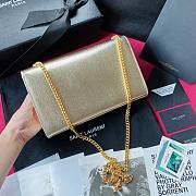 YSL KATE SMALL CLUTCH BAG WITH TASSEL GOLD 326076 SIZE 24 CM - 4