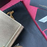 YSL KATE SMALL CLUTCH BAG WITH TASSEL GOLD 326076 SIZE 24 CM - 6
