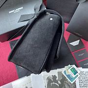 YSL NIKI MEDIUM IN FROSTED LEATHER BLACK 498894 SIZE 28 CM - 2