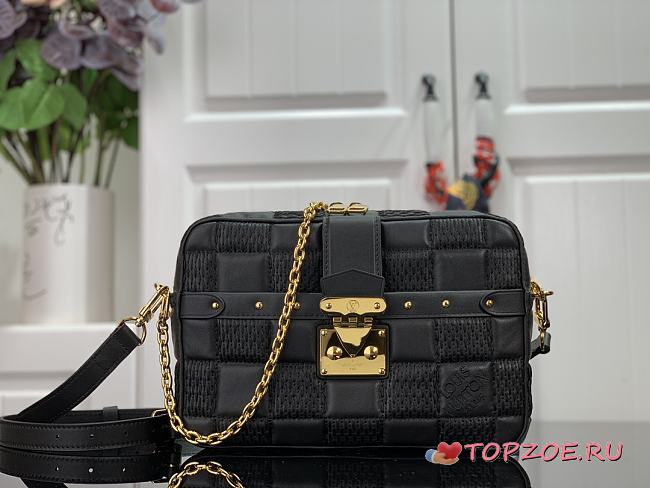 LV TROCA MM BAG BLACK M59114 SIZE 25.5 CM - 1