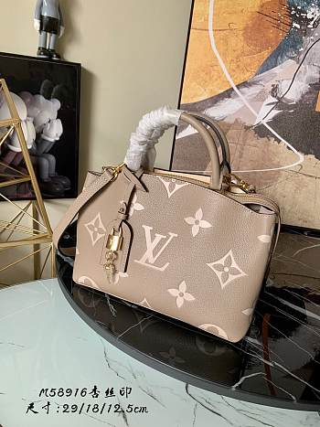 LV PETIT PALAIS BAG TOURTERELLE/CREME M58914 SIZE 29 CM