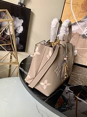 LV PETIT PALAIS BAG TOURTERELLE/CREME M58914 SIZE 29 CM - 4