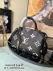 LV PETIT PALAIS BAG BLACK/CREME M58913 SIZE 29 CM - 1