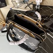 LV PETIT PALAIS BAG BLACK/CREME M58913 SIZE 29 CM - 5