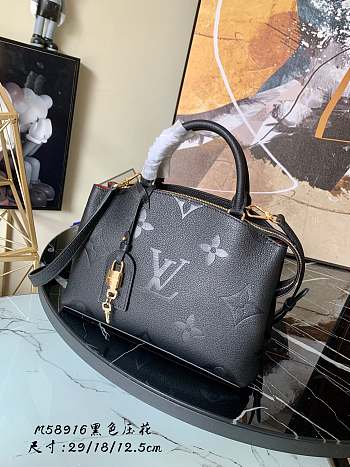 LV PETIT PALAIS BAG BLACK M58916 SIZE 29 CM