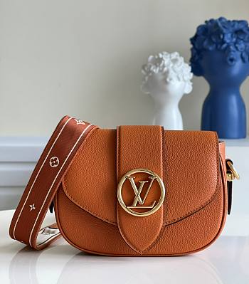LV PONT 9 SOFT PM GOLDEN SIENNA/MOCACCINO M58729 SIZE 21 CM
