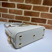 GUCCI HORSEBIT 1955 SMALL TOP HANDLE BAG WHITE 621220 SIZE 25 CM - 6