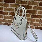 GUCCI HORSEBIT 1955 SMALL TOP HANDLE BAG WHITE 621220 SIZE 25 CM - 2
