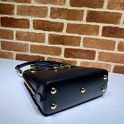 GUCCI HORSEBIT 1955 SMALL TOP HANDLE BAG BLACK 621220 SIZE 25 CM - 3