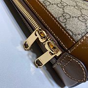 GUCCI HORSEBIT 1955 SMALL TOP HANDLE BROWN GG 621220 SIZE 25 CM - 5