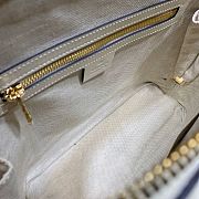 GUCCI HORSEBIT 1955 SMALL TOP HANDLE WHITE GG 621220 SIZE 25 CM - 4