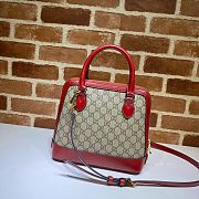 GUCCI HORSEBIT 1955 SMALL TOP HANDLE RED GG 621220 SIZE 25 CM - 4