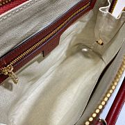 GUCCI HORSEBIT 1955 SMALL TOP HANDLE RED GG 621220 SIZE 25 CM - 6