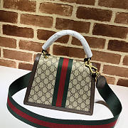 GUCCI QUEEN MARGARET GG SMALL HANDLE BAG BROWN 476541 SIZE 25.5 CM - 4