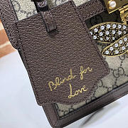 GUCCI QUEEN MARGARET GG SMALL HANDLE BAG BROWN 476541 SIZE 25.5 CM - 3