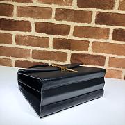 GUCCI SYLVIE 1969 SMALL TOP HANDLE BAG BLACK 602781 SIZE 26 CM - 3