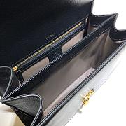 GUCCI SYLVIE 1969 SMALL TOP HANDLE BAG BLACK 602781 SIZE 26 CM - 5