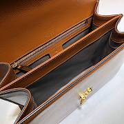 GUCCI SYLVIE 1969 SMALL TOP HANDLE BAG BROWN 602781 SIZE 26 CM - 2