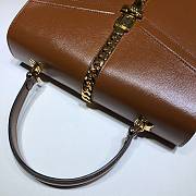 GUCCI SYLVIE 1969 SMALL TOP HANDLE BAG BROWN 602781 SIZE 26 CM - 5