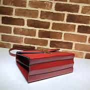 GUCCI SYLVIE 1969 SMALL TOP HANDLE BAG RED 602781 SIZE 26 CM - 2