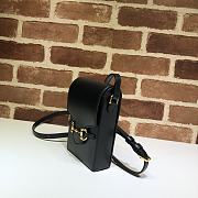 GUCCI HORSEBIT 1955 MINI BAG BLACK 625615 SIZE 11.5 CM - 5
