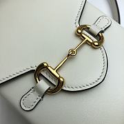 GUCCI HORSEBIT 1955 MINI BAG WHITE 625615 SIZE 11.5 CM - 2