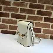 GUCCI HORSEBIT 1955 MINI BAG WHITE 625615 SIZE 11.5 CM - 3