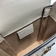 GUCCI HORSEBIT 1955 MINI BAG WHITE 625615 SIZE 11.5 CM - 5