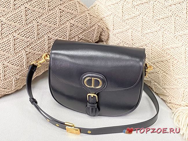 DIOR MEDIUM DIOR BOBBY BAG BLACK M9319 SIZE 22 CM - 1