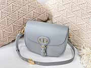 DIOR MEIDUM DIOR BOBBY BAG GRAY M9319 SIZE 22 CM - 1