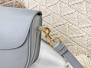 DIOR MEIDUM DIOR BOBBY BAG GRAY M9319 SIZE 22 CM - 6