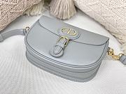 DIOR MEIDUM DIOR BOBBY BAG GRAY M9319 SIZE 22 CM - 5