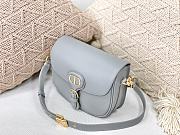 DIOR MEIDUM DIOR BOBBY BAG GRAY M9319 SIZE 22 CM - 4