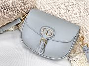 DIOR MEIDUM DIOR BOBBY BAG GRAY M9319 SIZE 22 CM - 3