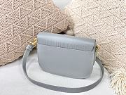 DIOR MEIDUM DIOR BOBBY BAG GRAY M9319 SIZE 22 CM - 2