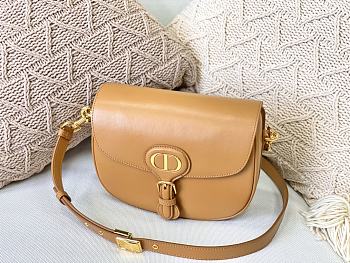 DIOR MEIDUM DIOR BOBBY BAG CARAMEL M9319 SIZE 22 CM