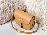 DIOR MEIDUM DIOR BOBBY BAG CARAMEL M9319 SIZE 22 CM - 3