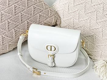 DIOR MEIDUM DIOR BOBBY BAG WHITE M9319 SIZE 22 CM
