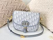 DIOR MEIDUM DIOR BOBBY BAG GRAY OBLIQUE M9319 SIZE 22 CM - 1