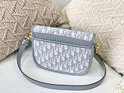 DIOR MEIDUM DIOR BOBBY BAG GRAY OBLIQUE M9319 SIZE 22 CM - 5
