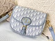 DIOR MEIDUM DIOR BOBBY BAG GRAY OBLIQUE M9319 SIZE 22 CM - 2