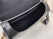 DIOR LARGE BOBBY BAG BLACK WITH OBLIQUE STRAP M9320 SIZE 27 CM - 6