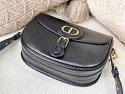 DIOR LARGE BOBBY BAG BLACK WITH OBLIQUE STRAP M9320 SIZE 27 CM - 4