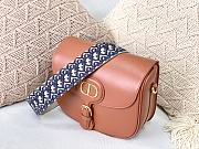 DIOR LARGE BOBBY BAG BROWN WITH OBLIQUE STRAP M9320 SIZE 27 CM - 3