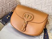 DIOR LARGE BOBBY BAG CARAMEL WITH OBLIQUE STRAP M9320 SIZE 27 CM - 5